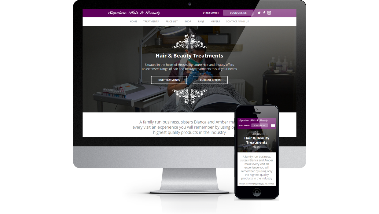 Signature Hair & Beauty Salon - Extensive range of hair and beauty treatments